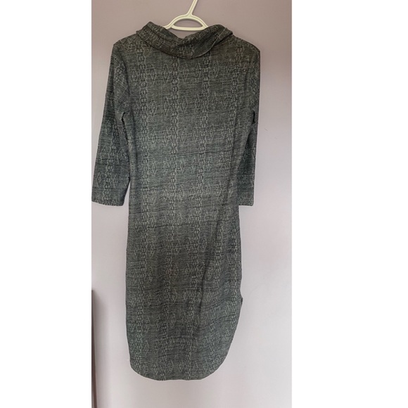 Anthropologie Saturday Sunday Blue Chemise Cowl Neck Sweater Dress - Picture 5 of 5